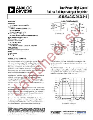 AD8030ARJ-REEL datasheet  